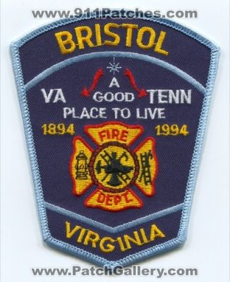 Bristol Fire Department (Virginia)
Scan By: PatchGallery.com
Keywords: dept. a good place to live va tennessee