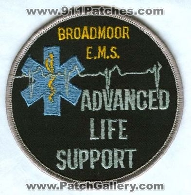 Broadmoor Emergency Medical Services EMS Advanced Life Support ALS Ambulance Patch (Colorado)
[b]Scan From: Our Collection[/b]
