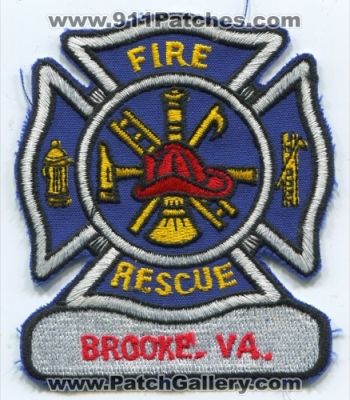 Brooke Fire Rescue Department (Virginia)
Scan By: PatchGallery.com
Keywords: dept. va.