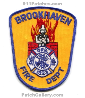 Brookhaven Fire Department Patch (Pennsylvania)
Scan By: PatchGallery.com
Keywords: dept. org. 1923