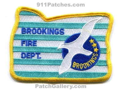 Brookings Fire Department Patch (Oregon) (State Shape)
Scan By: PatchGallery.com
Keywords: dept.