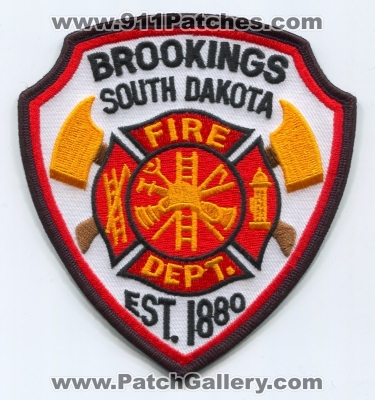 Brookings Fire Department Patch (South Dakota)
Scan By: PatchGallery.com
Keywords: dept.