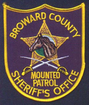 Broward County Sheriff's Office Mounted Patrol
Thanks to EmblemAndPatchSales.com for this scan.
Keywords: florida sheriffs