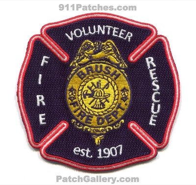 Brush Fire Department Patch (Colorado)
[b]Scan From: Our Collection[/b]
Keywords: volunteer dept. rescue est. 1907