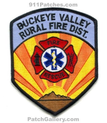 Buckeye Valley Rural Fire District Patch (Arizona)
Scan By: PatchGallery.com
Keywords: dist. department dept. rescue