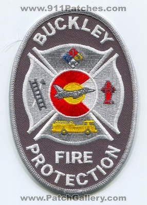 Buckley Air Force Base AFB Fire Protection USAF Military Patch (Colorado)
Scan By: PatchGallery.com
Keywords: a.f.b. prot. u.s.a.f. department dept.