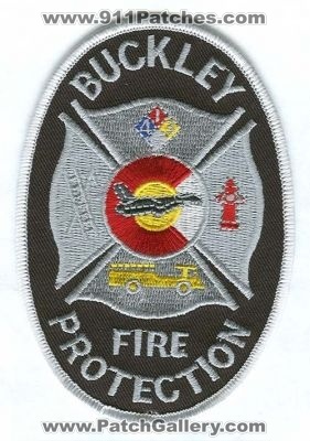 Buckley Air Force Base AFB Fire Protection Patch (Colorado)
[b]Scan From: Our Collection[/b]
Keywords: usaf military department dept.