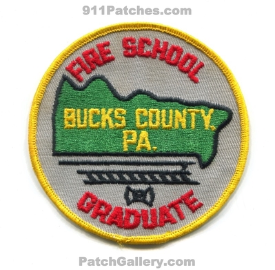 Bucks County Fire School Graduate Patch (Pennsylvania)
Scan By: PatchGallery.com
Keywords: co. academy department dept.