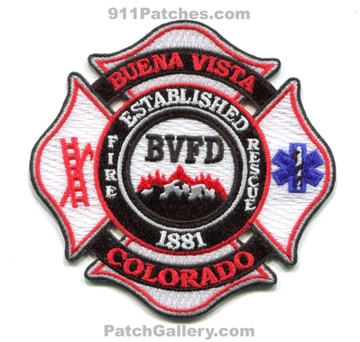 Buena Vista Fire Rescue Department Patch (Colorado)
[b]Scan From: Our Collection[/b]
Keywords: dept. bvfd established 1881
