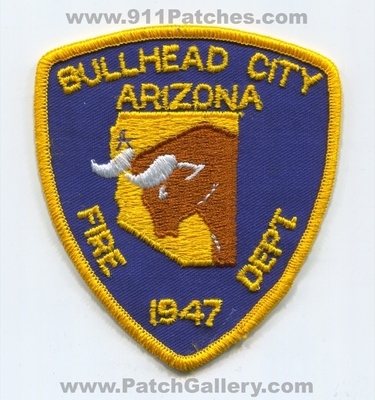 Bullhead City Fire Department Patch (Arizona)
Scan By: PatchGallery.com
Keywords: dept. 1947