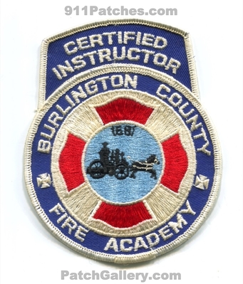 Burlington County Fire Academy Certified Instructor Patch (New Jersey)
Scan By: PatchGallery.com
Keywords: co. school