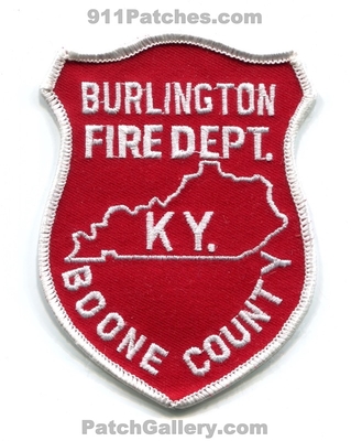 Burlington Fire Department Boone County Patch (Kentucky)
Scan By: PatchGallery.com
Keywords: dept. co.