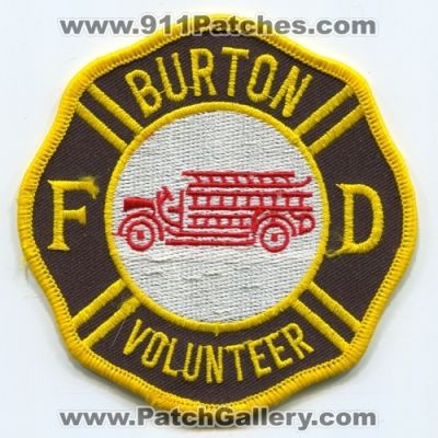 Burton Volunteer Fire Department (UNKNOWN STATE)
Scan By: PatchGallery.com
Keywords: dept. fd