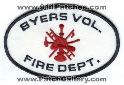 Byers Volunteer Fire Department Patch (Colorado)
[b]Scan From: Our Collection[/b]
Keywords: vol. dept.