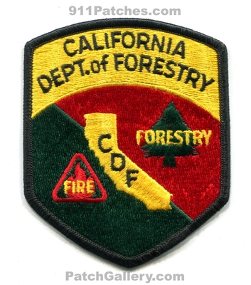 California Department of Forestry CDF Fire Protection Patch (California)
Scan By: PatchGallery.com
Keywords: dept. c.d.f. wildfire wildland prot.