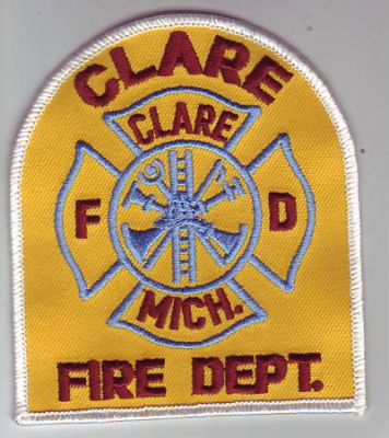 Clare Fire Dept (Michigan)
Thanks to Dave Slade for this scan.
Keywords: department fd