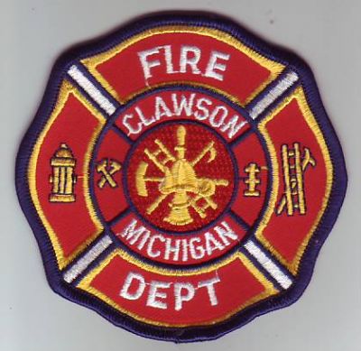 Clawson Fire Dept (Michigan)
Thanks to Dave Slade for this scan.
Keywords: department