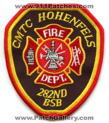 CMTC Hohenfels 282nd BSB Fire Department (Germany)
Scan By: PatchGallery.com
Keywords: dept.