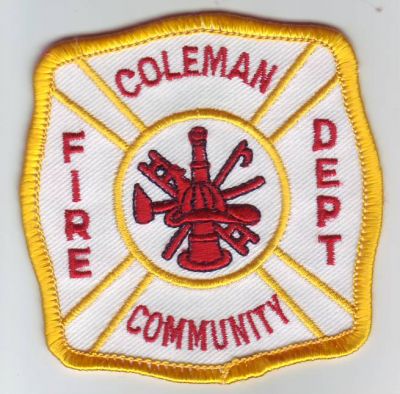 Coleman Community Fire Dept (Michigan)
Thanks to Dave Slade for this scan.
Keywords: department