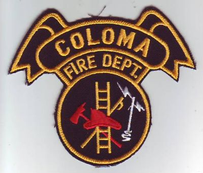 Coloma Fire Dept (Michigan)
Thanks to Dave Slade for this scan.
Keywords: department