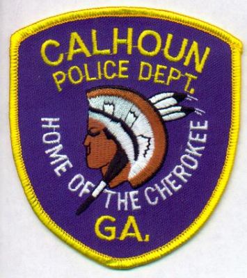 Calhoun Police Dept
Thanks to EmblemAndPatchSales.com for this scan.
Keywords: georgia department