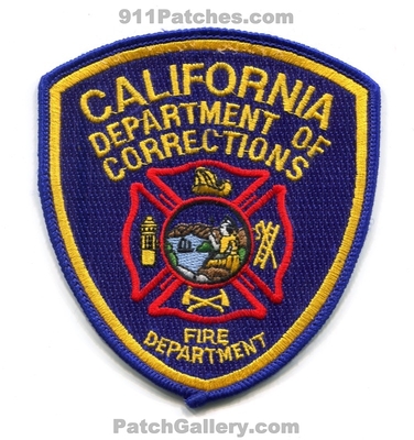 California Department of Corrections DOC Fire Department Patch (California)
Scan By: PatchGallery.com
Keywords: dept. jails prisons