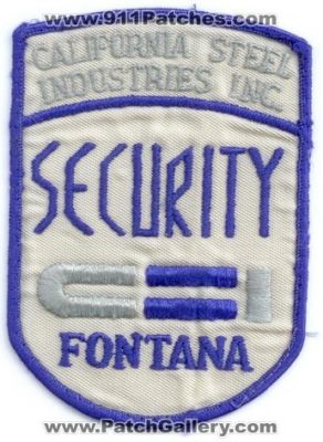 California Steel Industries Inc Fontana Security (California)
Thanks to PaulsFirePatches.com for this scan.
Keywords: inc.