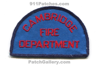 Cambridge Fire Department Patch (Massachusetts)
Scan By: PatchGallery.com
Keywords: dept.
