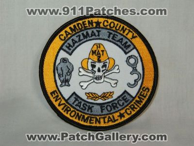 Camden County Environmental Crimes HazMat Team Task Force (New Jersey)
Thanks to Walts Patches for this picture.
Keywords: haz-mat