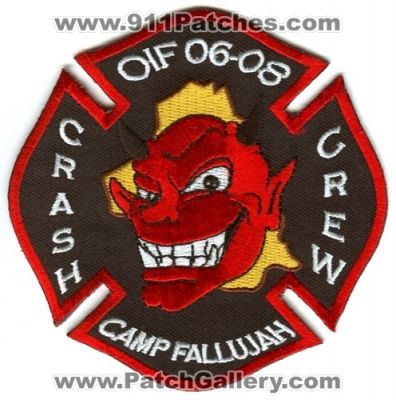 Camp Fallujah Fire Department Crash Crew (Iraq)
Scan By: PatchGallery.com
Keywords: dept. cfr rescue arff oif operation iraqi freedom 06-08