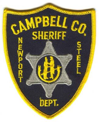 Campbell County Sheriffs Department Patch (Kentucky)
Scan By: PatchGallery.com
Keywords: co. dept. newport steel