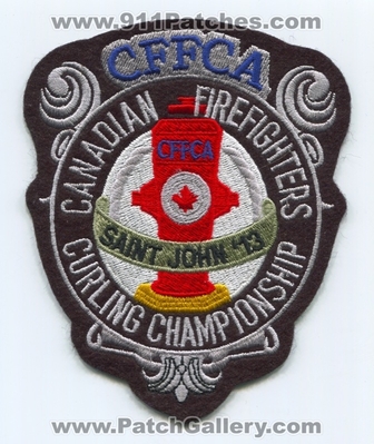 Canadian Firefighters Curling Association CFFCA Championship Saint John 13 Patch (Canada)
Scan By: PatchGallery.com
Keywords: c.f.f.c.a. 2013 fire department dept.