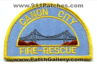 Canon City Fire Rescue Department Patch (Colorado)
Scan By: PatchGallery.com
Keywords: dept.