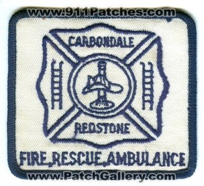 Carbondale Redstone Fire Rescue Ambulance Department Patch (Colorado)
[b]Scan From: Our Collection[/b]
Keywords: dept.
