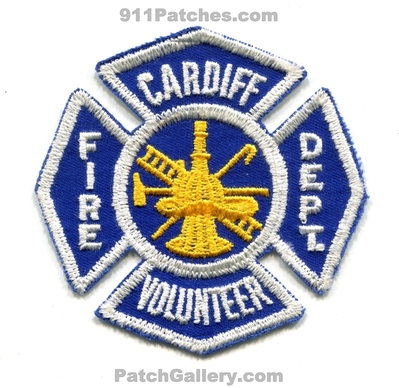 Cardiff Volunteer Fire Department Patch (New Jersey)
Scan By: PatchGallery.com
Keywords: vol. dept.