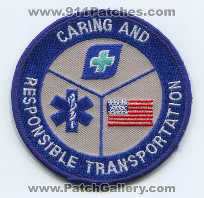 Caring and Responsible Transportation Ambulance EMS Patch (UNKNOWN STATE)
Scan By: PatchGallery.com
Keywords: emt paramedic