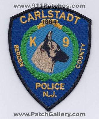 Carlstadt Police Department K-9 (New Jersey)
Thanks to PaulsFirePatches.com for this scan.
Keywords: dept. k9 n.j. bergen county
