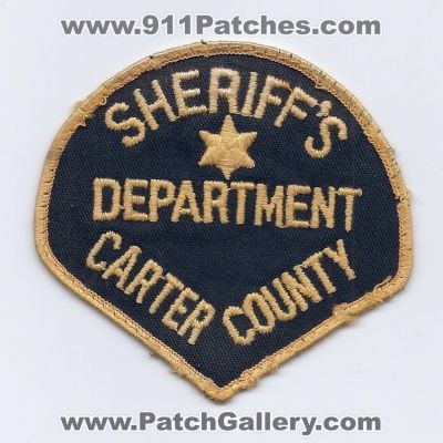 Carter County Sheriff's Department (Tennessee)
Thanks to PaulsFirePatches.com for this scan.
Keywords: sheriffs dept.