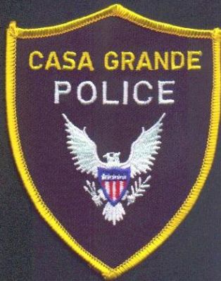 Casa Grande Police
Thanks to EmblemAndPatchSales.com for this scan.
Keywords: arizona