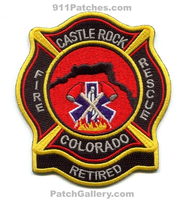 Castle Rock Fire Rescue Department Retired Patch (Colorado)
[b]Scan From: Our Collection[/b]
[b]Patch Made By: 911Patches.com[/b]
Keywords: dept. crfd c.r.f.d.