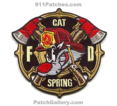 Cat Spring Fire Department Patch (Texas)
Scan By: PatchGallery.com
[b]Patch Made By: 911Patches.com[/b]
Keywords: dept. fd sylvester j. pussycat sr. the cat looney tunes
