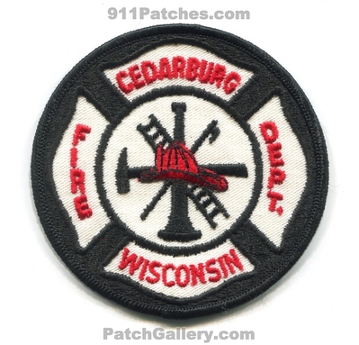 Cedarburg Fire Department Patch (Wisconsin)
Scan By: PatchGallery.com
Keywords: dept.