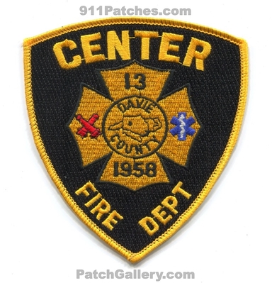 Center Fire Department 13 Davie County Patch (North Carolina)
Scan By: PatchGallery.com
Keywords: dept. co. 1958