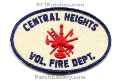 Central Heights Volunteer Fire Department Patch (Arizona)
Scan By: PatchGallery.com
Keywords: vol. dept.