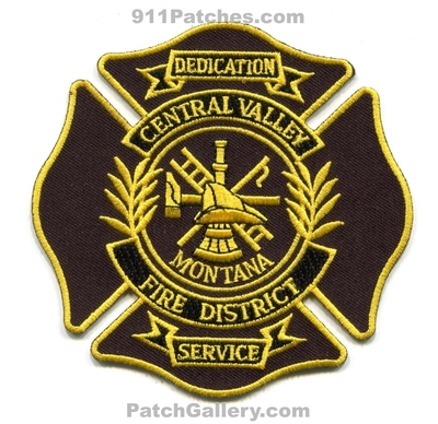 Central Valley Fire District Patch (Montana)
Scan By: PatchGallery.com
Keywords: dist. department dept. dedication service