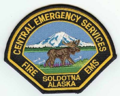Central Emergency Services Fire EMS
Thanks to PaulsFirePatches.com for this scan.
Keywords: alaska soldotna