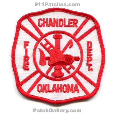 Chandler Fire Department Patch (Oklahoma)
Scan By: PatchGallery.com
Keywords: dept.