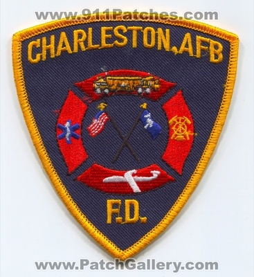 Charleston Air Force Base AFB Fire Department USAF Military Patch (South Carolina)
Scan By: PatchGallery.com
Keywords: a.f.b. dept.