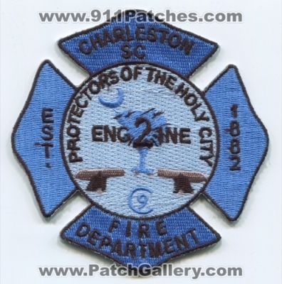 Charleston Fire Department Engine 2 (South Carolina)
Scan By: PatchGallery.com
Keywords: dept. protectors of the holy city sc company co. station 9