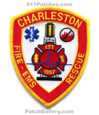 Charleston Fire Rescue EMS Department Patch (Oregon)
Scan By: PatchGallery.com
Keywords: dept. est 1957